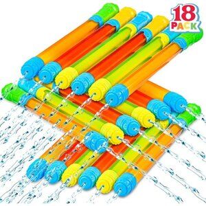 Kids 18 Pack 16.5'' Water Gun,‎ Super Soaker Blaster Squirt Summer Bulk Guns
